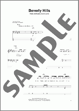 Beverly Hills(Weezer) 楽譜 ベース ダウンロード