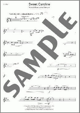 Sweet Caroline(Neil Diamond) 楽譜 その他 ダウンロード