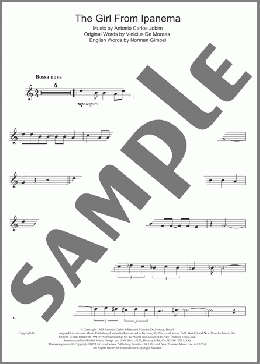 The Girl From Ipanema (Garota De Ipanema)(Antonio Carlos Jobim) 楽譜 その他 ダウンロード