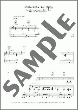 Sometimes I'm Happy(Irving Caesar/Nat King Cole) 楽譜 その他 ダウンロード