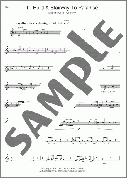 I'll Build A Stairway To Paradise(George Gershwin) 楽譜 フルート ダウンロード