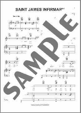 Saint James Infirmary(Joe Primrose) 楽譜 ピアノ & ボーカル & ギター ダウンロード