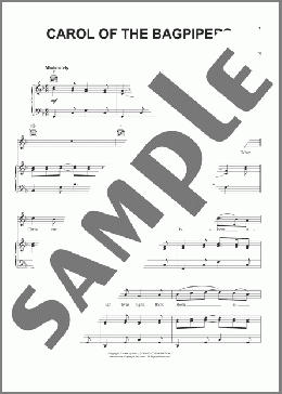 Carol Of The Bagpipers(Traditional) 楽譜 ピアノ & ボーカル & ギター ダウンロード