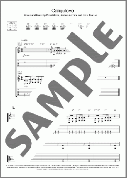 Caligulove(Them Crooked Vultures) 楽譜 ギター（ソロ） ダウンロード
