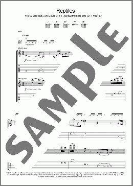 Reptiles(Them Crooked Vultures) 楽譜 ギター（ソロ） ダウンロード