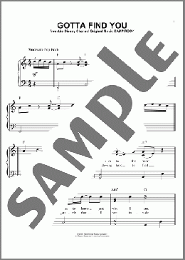Gotta Find You (from Camp Rock)(Jonas Brothers/Camp Rock (Movie)/Joe Jonas) 楽譜 ピアノ（ソロ） ダウンロード