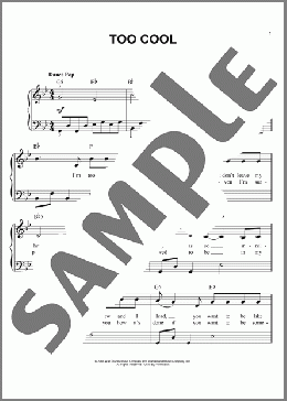 Too Cool(Jonas Brothers/Camp Rock (Movie)/Meaghan Martin) 楽譜 ピアノ（ソロ） ダウンロード