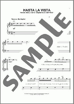 Hasta La Vista(Jonas Brothers/Camp Rock (Movie)/Jordan Francis) 楽譜 ピアノ（ソロ） ダウンロード