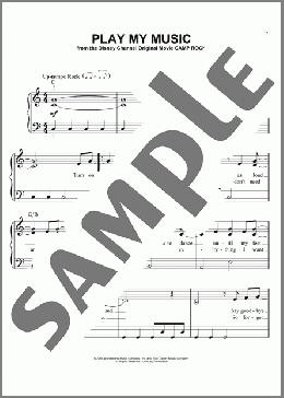 Play My Music(Kara DioGuardi/Jonas Brothers/Camp Rock (Movie)) 楽譜 ピアノ（ソロ） ダウンロード