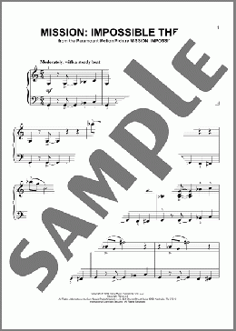 Mission: Impossible Theme(Lalo Schifrin) 楽譜 ピアノ（ソロ） ダウンロード