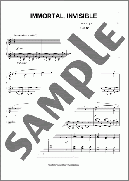 Immortal, Invisible (arr. Phillip Keveren)(Walter Chalmers Smith) 楽譜 ピアノ（ソロ） ダウンロード