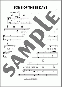 Some Of These Days(Sophie Tucker) 楽譜 ピアノ & ボーカル & ギター ダウンロード