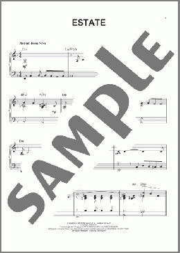 Estate [Jazz version] (arr. Brent Edstrom)(Bruno Martino) 楽譜 ピアノ（ソロ） ダウンロード
