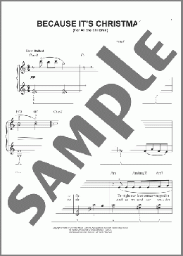 Because It's Christmas (For All The Children) (arr. Phillip Keveren)(Barry Manilow) 楽譜 ピアノ（ソロ） ダウンロード