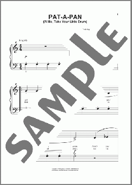 Pat-A-Pan (Willie, Take Your Little Drum) (arr. Phillip Keveren)(Bernard de la Monnoye) 楽譜 その他 ダウンロード