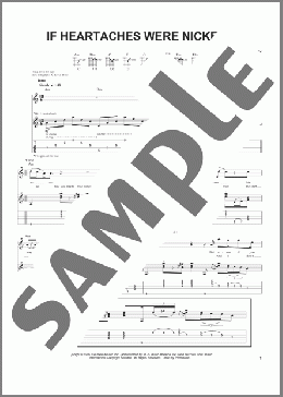 If Heartaches Were Nickels(Joe Bonamassa/Warren Haynes) 楽譜 ギター（ソロ） ダウンロード