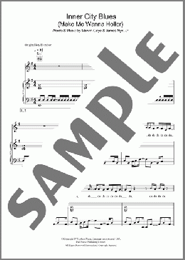 Inner City Blues (Make Me Wanna Holler)(Marvin Gaye) 楽譜 その他 ダウンロード