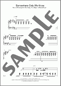 Somewhere Only We Know(Keane) 楽譜 ピアノ（ソロ） ダウンロード