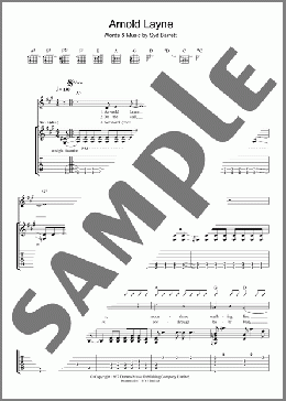 Arnold Layne(Pink Floyd) 楽譜 ギター（ソロ） ダウンロード