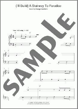 I'll Build A Stairway To Paradise(George Gershwin) 楽譜 ピアノ（ソロ） ダウンロード