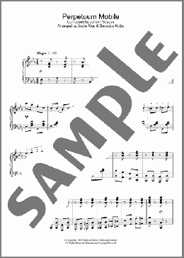 Perpetuum Mobile(Johann Strauss/Andre Rieu) 楽譜 ピアノ（ソロ） ダウンロード