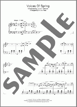 Voices Of Spring(Andre Rieu) 楽譜 ピアノ（ソロ） ダウンロード