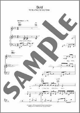 Gold(Spandau Ballet) 楽譜 その他 ダウンロード