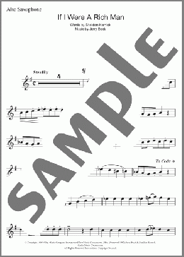 If I Were A Rich Man (from Fiddler On The Roof)(Bock & Harnick) 楽譜 その他 ダウンロード