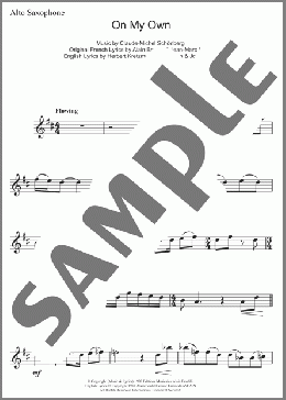 On My Own (from Les Miserables)(Claude-Michel Schonberg) 楽譜 その他 ダウンロード