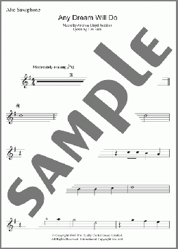 Any Dream Will Do(Andrew Lloyd Webber) 楽譜 その他 ダウンロード