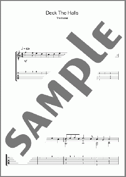 Deck The Halls(Traditional) 楽譜 ギター（ソロ） ダウンロード