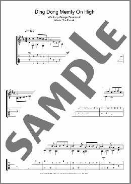 Ding Dong! Merrily On High!(French Carol) 楽譜 ギター（ソロ） ダウンロード
