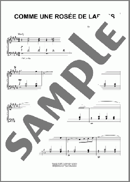 Comme Une Rosee De Larmes(Ludovic Bource/The Artist (Movie)) 楽譜 ピアノ（ソロ） ダウンロード
