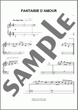 Fantaisie D'Amor(Ludovic Bource/The Artist (Movie)) 楽譜 ピアノ（ソロ） ダウンロード