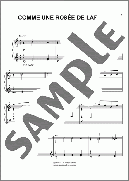 Comme Une Rosee De Larmes(Ludovic Bource/The Artist (Movie)) 楽譜 ピアノ（ソロ） ダウンロード