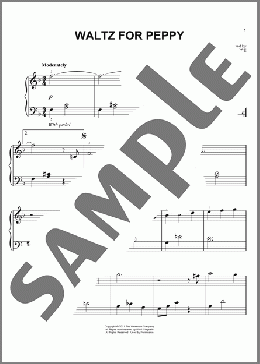 Waltz For Peppy (from The Artist)(Ludovic Bource/The Artist (Movie)) 楽譜 ピアノ（ソロ） ダウンロード