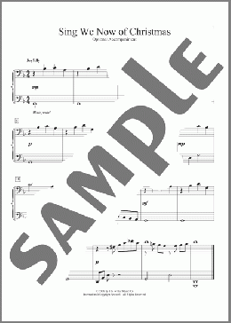 Sing We Now Of Christmas(Traditional) 楽譜 ピアノ（連弾） ダウンロード