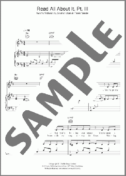 Read All About It, Part III(Emeli Sande) 楽譜 ピアノ & ボーカル & ギター ダウンロード