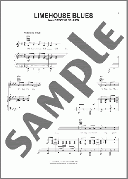 Limehouse Blues(Philip Braham) 楽譜 ピアノ & ボーカル & ギター ダウンロード