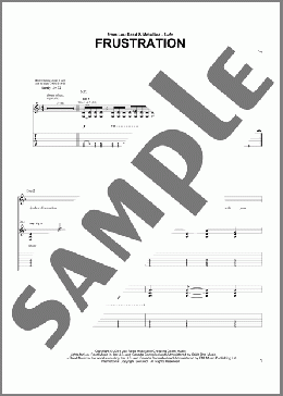 Frustration(Lou Reed/Lou Reed & Metallica) 楽譜 ギター（ソロ） ダウンロード