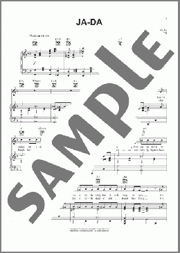 Ja-Da(Bob Carleton) 楽譜 ピアノ & ボーカル & ギター ダウンロード