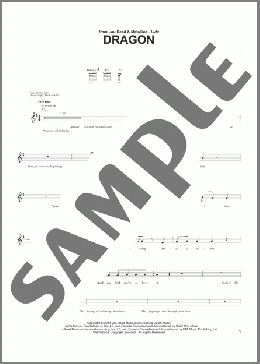 Dragon(Lou Reed/Lou Reed & Metallica) 楽譜 ギター（ソロ） ダウンロード