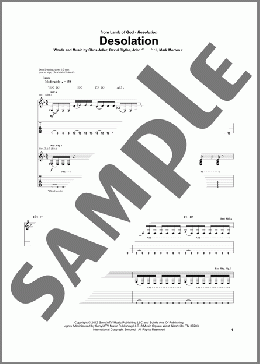 Desolation(Lamb Of God) 楽譜 ギター（ソロ） ダウンロード