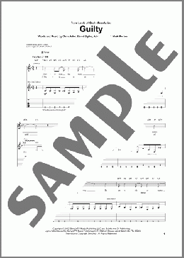 Guilty(Lamb Of God) 楽譜 ギター（ソロ） ダウンロード