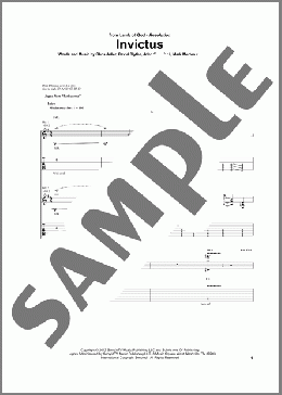 Invictus(Lamb Of God) 楽譜 ギター（ソロ） ダウンロード