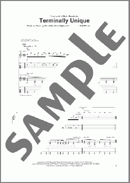 Terminally Unique(Lamb Of God) 楽譜 ギター（ソロ） ダウンロード