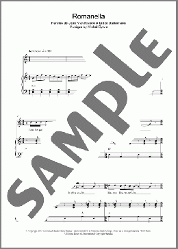 Romanella(Gianni Nazzaro) 楽譜 ピアノ & ボーカル ダウンロード