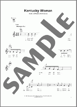 Kentucky Woman(Neil Diamond) 楽譜 ウクレレ（弾き語り） ダウンロード