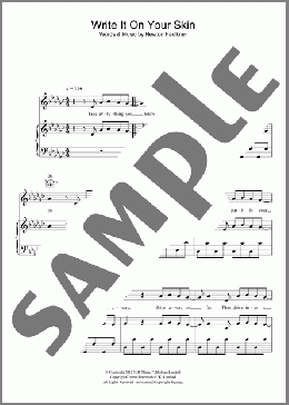 Write It On Your Skin(Newton Faulkner) 楽譜 その他 ダウンロード