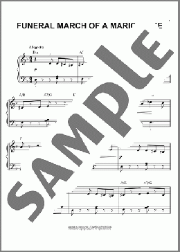 Funeral March Of A Marionette(Charles Gounod) 楽譜 ピアノ（ソロ） ダウンロード